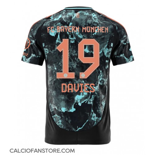 Maglia Calcio Bayern Munich Alphonso Davies #19 Seconda Divisa 2024-25 Manica Corta